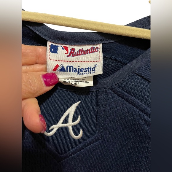 MLB - authentic - Majestic Atlanta Braves - long sleeve - heavy sweatshirt - Picture 3 of 4